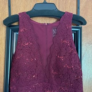 Maroon Sequin Dress